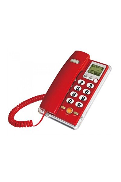 Tradesor Ενσύρματο σταθερό τηλέφωνο - OHO 208 - 102082 - Red