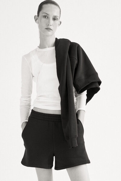 H&M Pamuklu Sweatshirt Şort