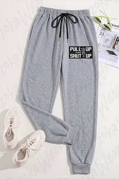 ZOKAWEAR Unisex Bodybuilding Pull up Printed Sweatpants