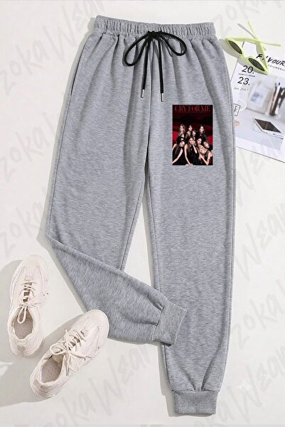 ZOKAWEAR بنطلون رياضي مطبوع للجنسين من Cry For Me K pop Twice