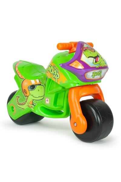 Injusa Motocicleta pentru copii, Injusa, Twin Dino, roti late din plastic, 18...