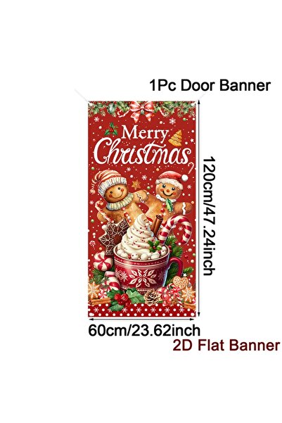 Choice1 03 Christmas Door Banner Merry Christmas Decor for Home 2025 Xmas Han...
