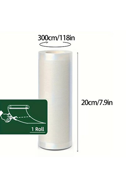 Choice4 20x300 كيس ملفوف محكم الإغلاق بمقاسات متعددة مناسب للطهي في درجات الح...
