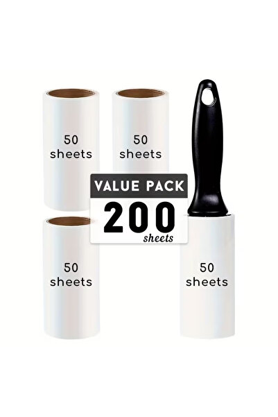 Choice3 1 handle 200sheets 400/200/100 Sheets, Lint Roller, Pet Hair Remover ...