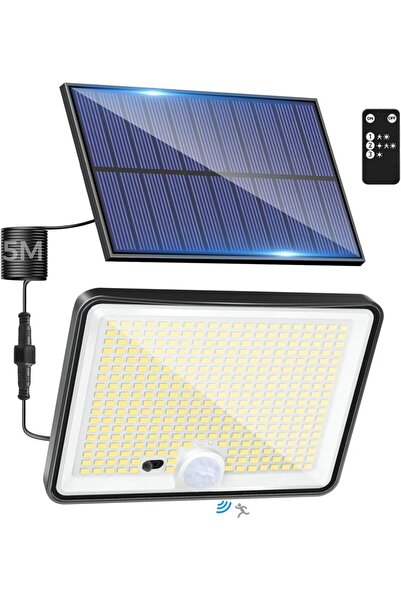 Choice1 0-5W 1PACK-cold white Solar Lights Outdoor, 342LED Remote Solar Secur...
