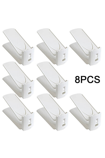 Choice1 8pcs 2/4/8PCS Space Saving Shoe Rack 2-Layer Adjustable Expandable Sh...