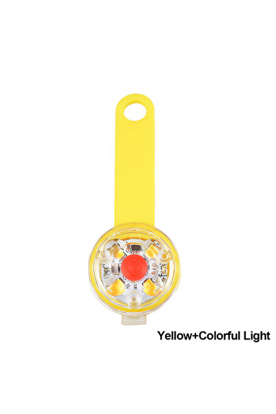 choice2 Yellow USB Rechargeable LED Light Dogs Collars Anti Loss Pendant Wate...