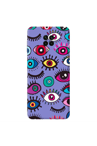Other Xiaomi Redmi Note 9 Pro Multiple eyes Purple Colored Silicone TPU Θήκη