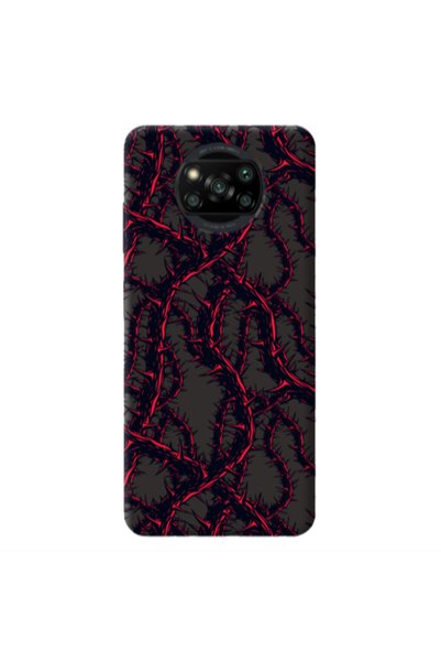 Other Xiaomi Poco X3 /X3 Pro Prickly ivy Black Colored Silicone TPU Θήκη