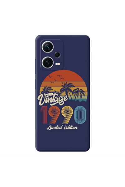 Other Xiaomi Poco X5 Vintage Dark blue Colored Silicone TPU Θήκη
