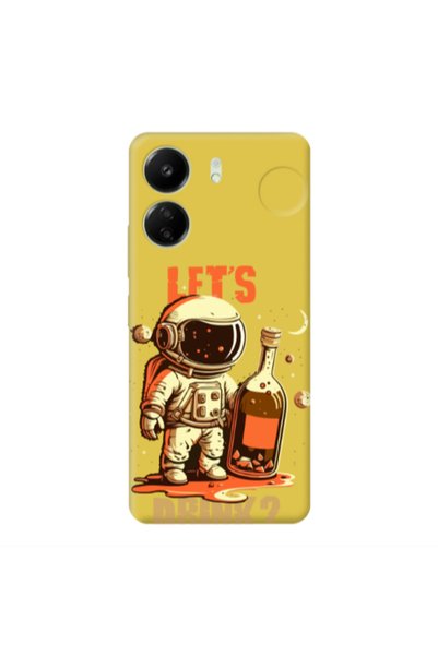 Other Xiaomi Redmi 13C Lets drink Yellow Colored Silicone TPU Θήκη