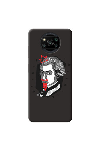 Other Xiaomi Poco X3 Pro Bearded Black Colored Silicone TPU Θήκη