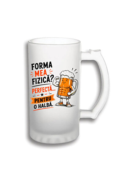 peGiftuiala Halbă de bere personalizată 500 ml – Forma mea fizică