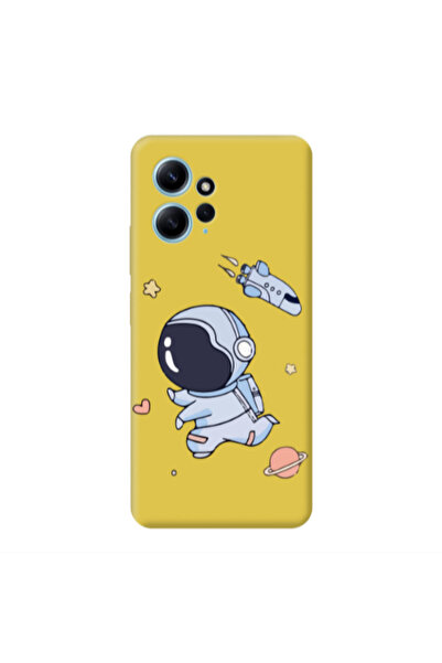 Other Xiaomi Redmi Note 12 4G Aduket Yellow Colored Silicone TPU Θήκη