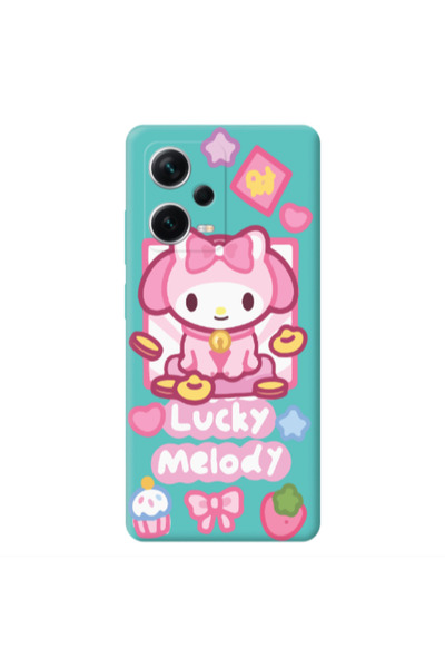 Other Xiaomi Poco X5 Lucky Melody Turquoise Colored Silicone TPU Θήκη