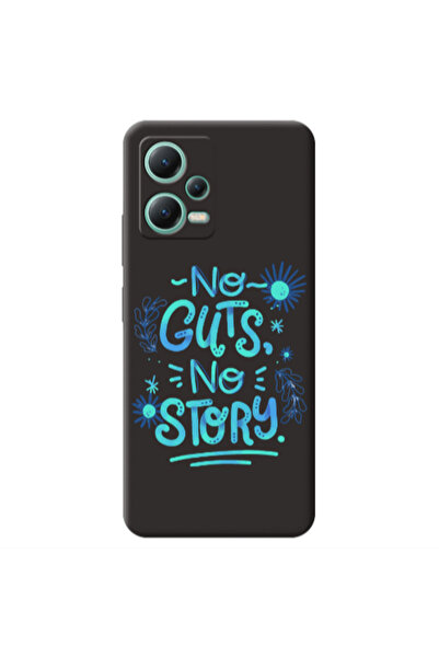 Other Xiaomi Redmi Note 12 Pro 5G No guts no story Black Colored Silicone TPU...