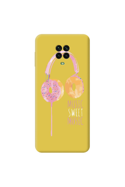 Other Xiaomi Redmi Note 9 Pro Donut earphone Yellow Colored Silicone TPU Θήκη