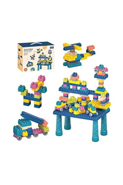 Tradesor Σετ πάγκος κατασκευών DIY με τουβλάκια - C2711 - 88pcs - 117156