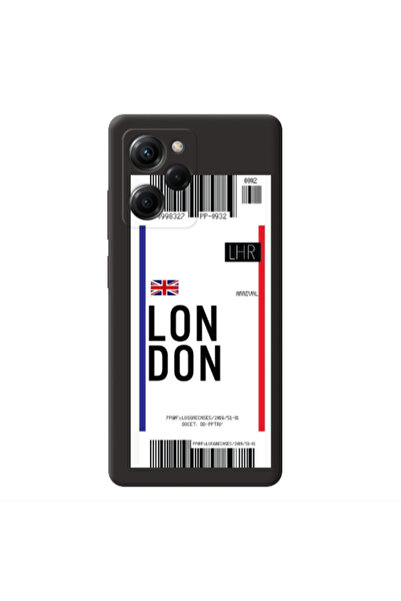 Other Xiaomi Poco X5 Pro London Arrival Black Colored Silicone TPU Θήκη