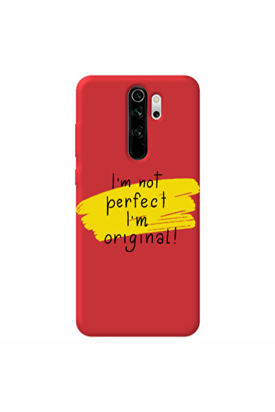 Other Xiaomi Redmi Note 8 Pro I m not perfect Red Colored Silicone TPU Θήκη