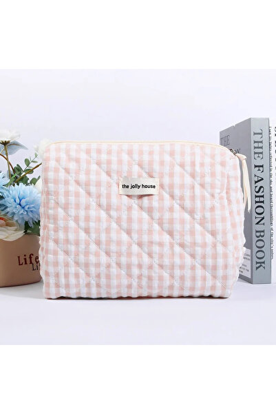 Choice 1pcs pink Casual Women's Cosmetic Pouch Large Capacity Travel Storage ...