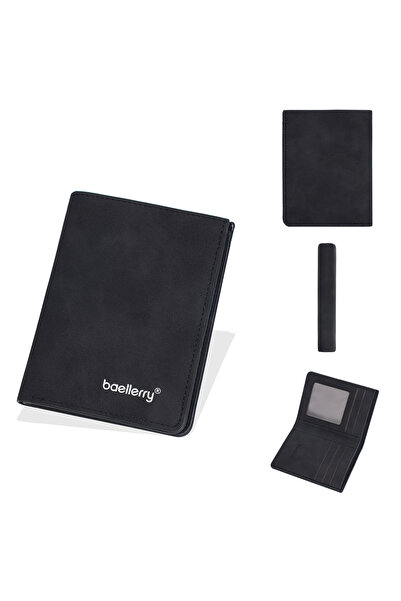 Choice1 Black Baellerry New Short Men Wallet Small Card Bags Photo Holder Thi...