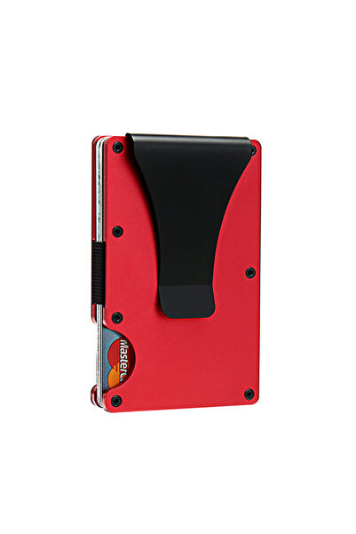 Choice4 Red Carbon Fiber Minimalist Slim Wallet Carteira for Men Cartera Tarj...