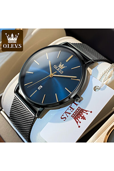 Choice8 G-black blue OLEVS 5869 Original Brand Fashion Men's Watch Simplicity...