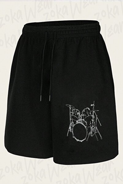 ZOKAWEAR Unisex Drummer Drum Design Printed Shorts