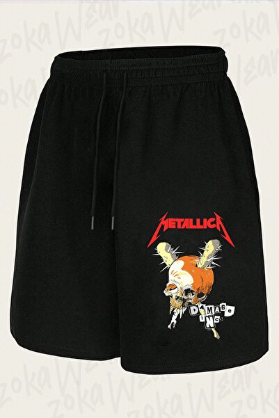 ZOKAWEAR Unisex Metallica V6 Design Printed Shorts