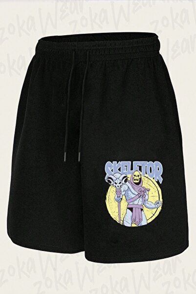 ZOKAWEAR Unisex σορτς με στάμπα Skeletor Design