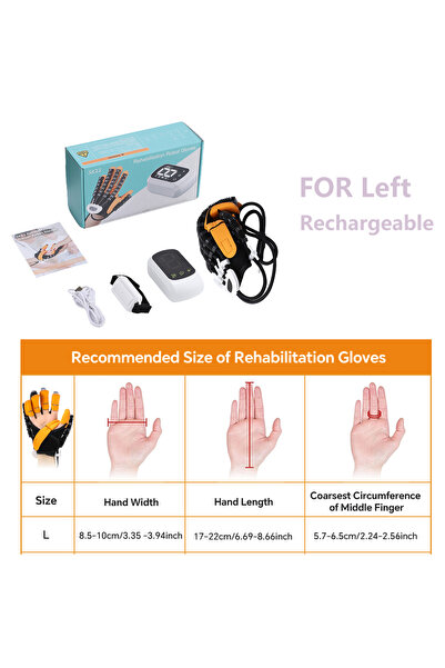 choice2 for Left L Size Rehabilitation Robot Glove Rechargeable Hand Therapy ...