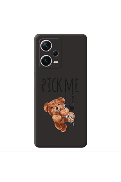 Other Xiaomi Poco X5 Pick me Black Colored Silicone TPU Θήκη