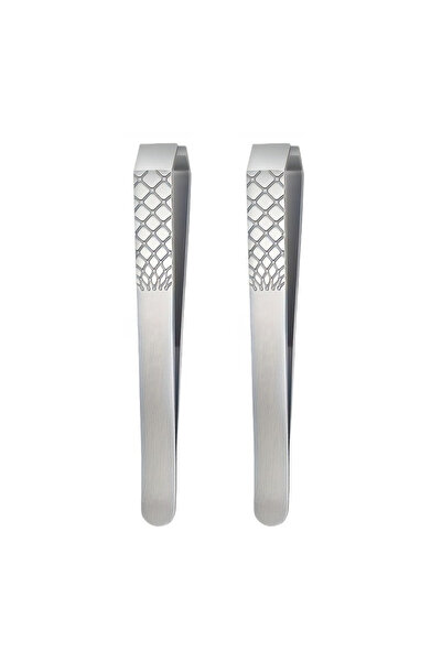 Choice1 2 PCS 1/2pcs Set High-Precision Flat Nose 10MM Tweezers Stainless Ste...