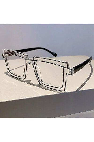 choice2 transparent transparent lenses KAMMPT Vintage Square Eyeglasses 2023 ...