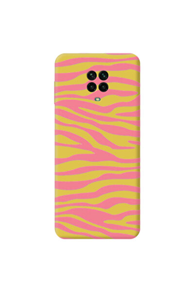 Other Xiaomi Redmi Note 9 Pro Pink Zebra Yellow Colored Silicone TPU Θήκη