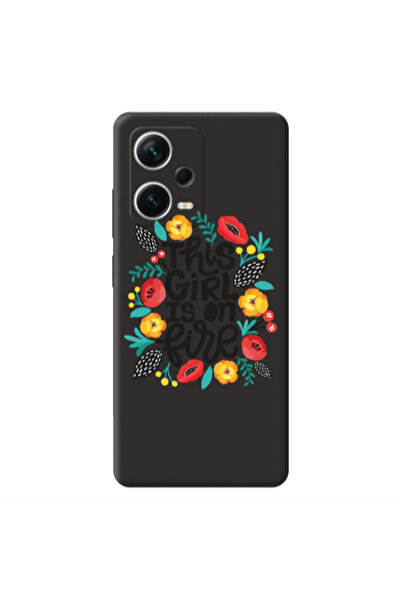 Other Xiaomi Poco X5 This Girl Black Colored Silicone TPU Θήκη