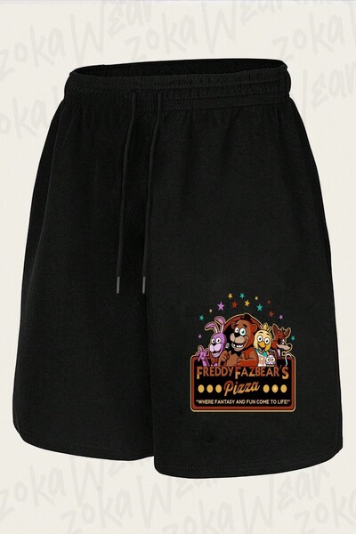 ZOKAWEAR Unisex Σορτς με στάμπα Five Nights at Freddy's fnaf