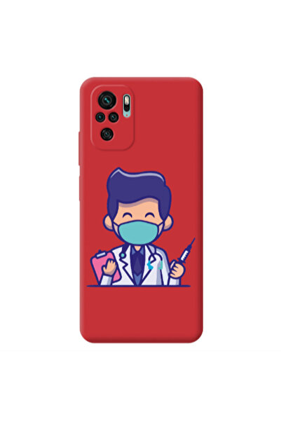 Other Xiaomi Redmi Note 10S Specialist Doctor Red Colored Silicone TPU Θήκη