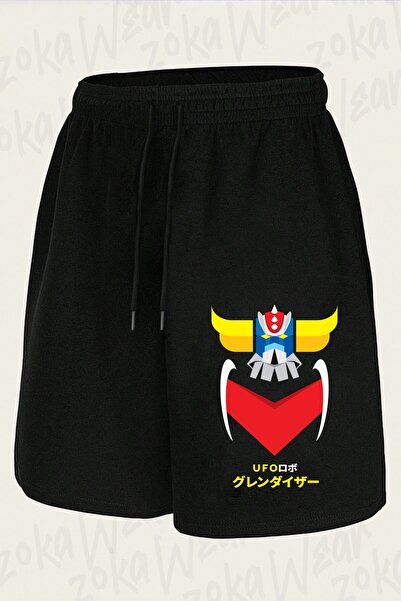 ZOKAWEAR شورت مطبوع بتصميم ياباني ملون للجنسين من Grendizer