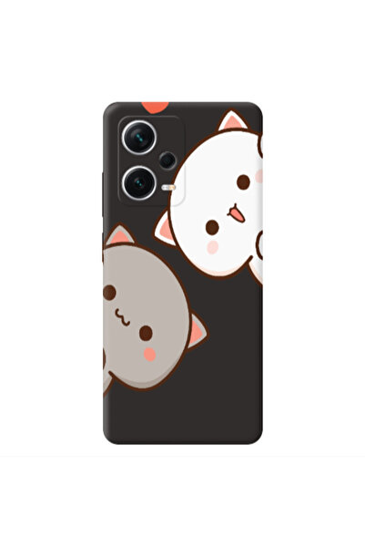 Other Xiaomi Poco X5 We are here Black Colored Silicone TPU Θήκη