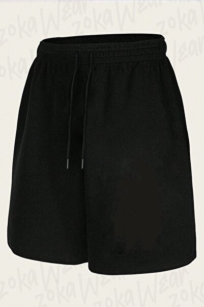 ZOKAWEAR Unisex Black Bear Metal Design Printed Shorts