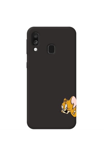 Other Samsung A40 Jerry 2 Black Colored Silicone TPU Θήκη