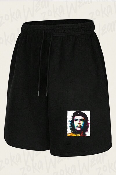 ZOKAWEAR شورت مطبوع بتصميم تشي جيفارا v2 للجنسين