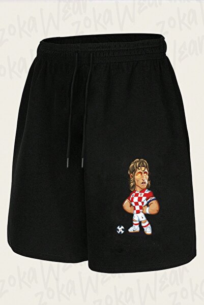 ZOKAWEAR Unisex Luca Modric Design Printed Shorts