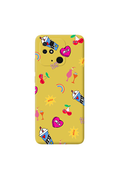 Other Xiaomi Redmi 10C glam time Yellow Colored Silicone TPU Θήκη