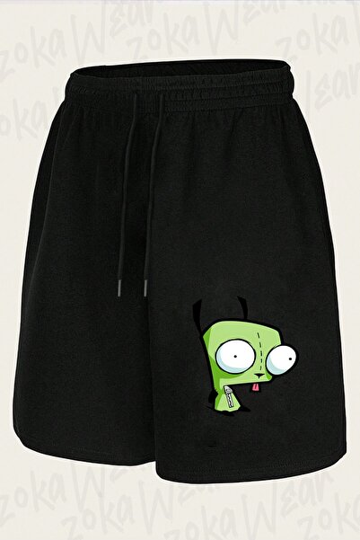 ZOKAWEAR Unisex Invader Zim V2 Design Printed Shorts