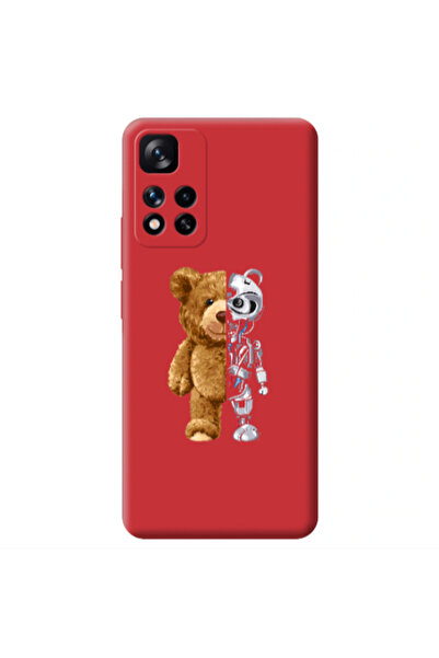 Other Xiaomi Redmi Note 11 Pro 5G Glacier Red Colored Silicone TPU Θήκη