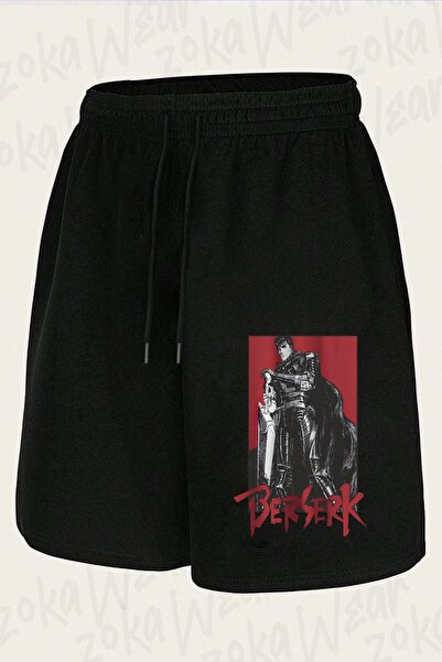 ZOKAWEAR Unisex Berserk Guts (Kara Zirh) Anime Design Printed Shorts