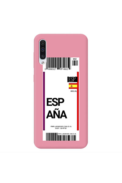 Other Samsung A50 Espana Arrival Pink Colored Silicone TPU Θήκη